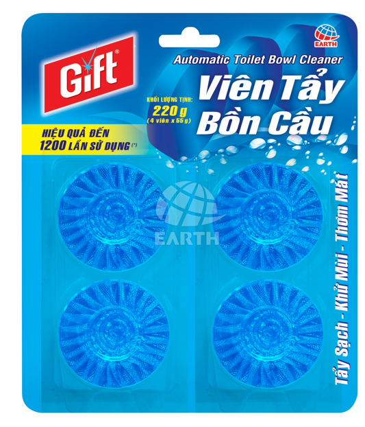 Viên tẩy bồn cầu Gift Siêu sạch (1 viên sử dụng 300 lần xả nước)