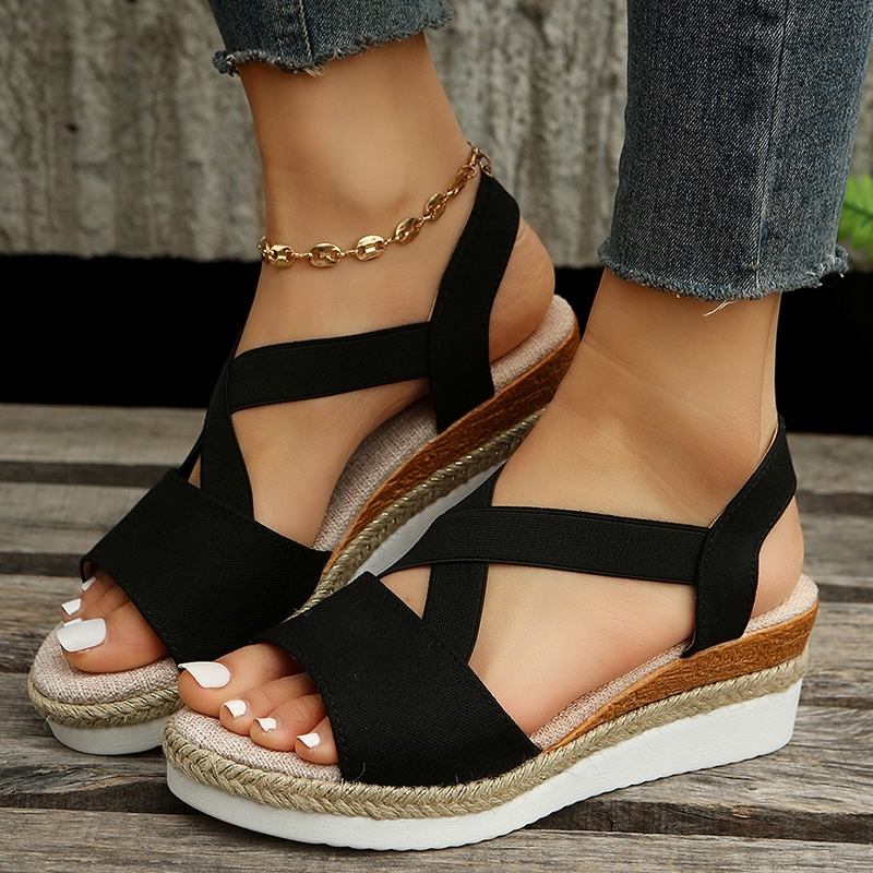 hot【DT】☇ Fashion Wedge Sandals for Women Lightweight Platform Shoes Woman Plus Size Non Slip Sandalias Mujer 2023