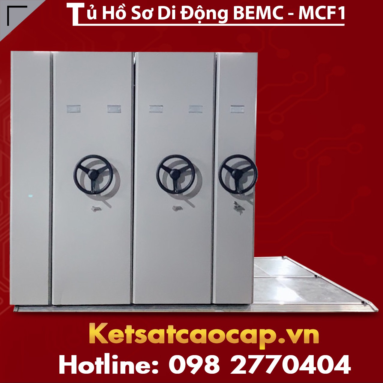 tủ hồ sơ di động bemc - mcf1 10