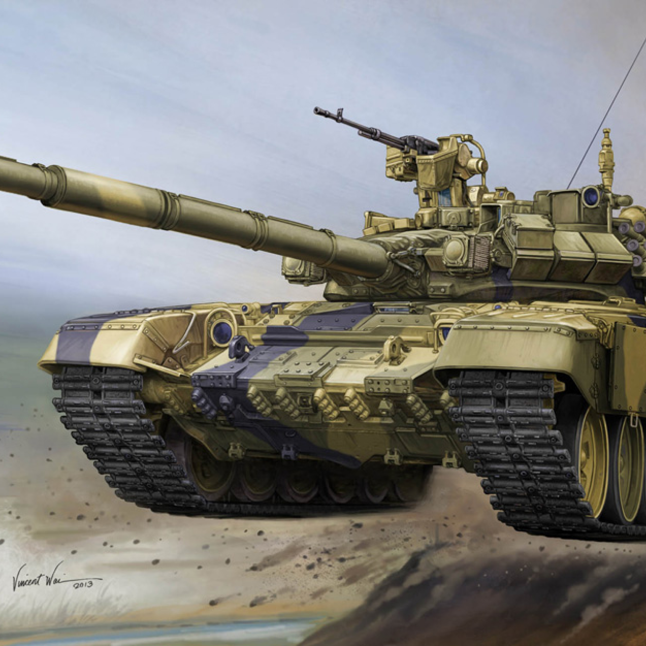 Mô hình Quân Sự Bộ kit mô hình xe tăng T90 Cast Turret Tỷ lệ 1 35 TRUMPETER