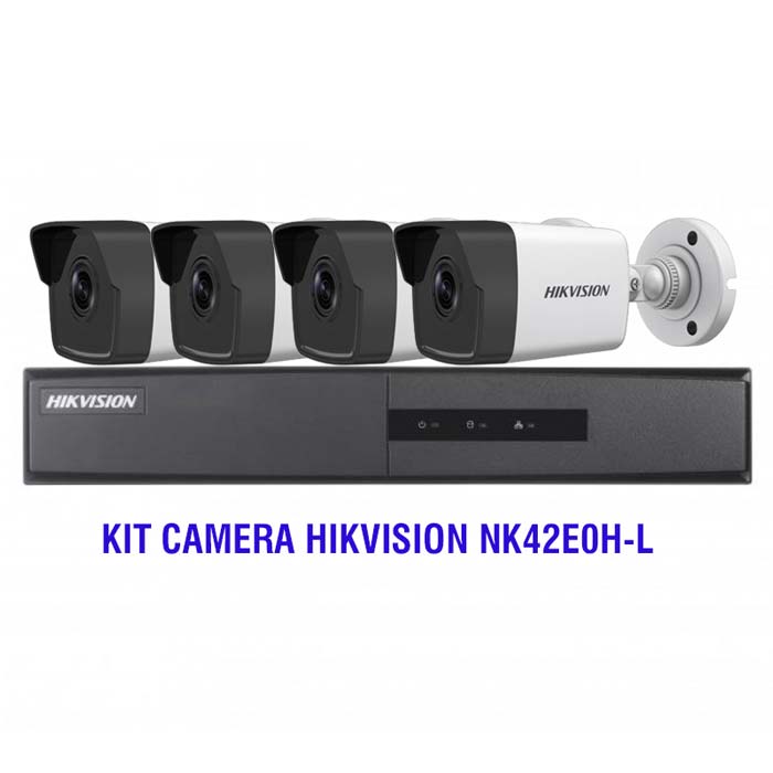Nk42e0h-l trọn bộ kit 4 cam + đầu ghi sản phẩm chính hãng hikvision. bảo hành 24 tháng