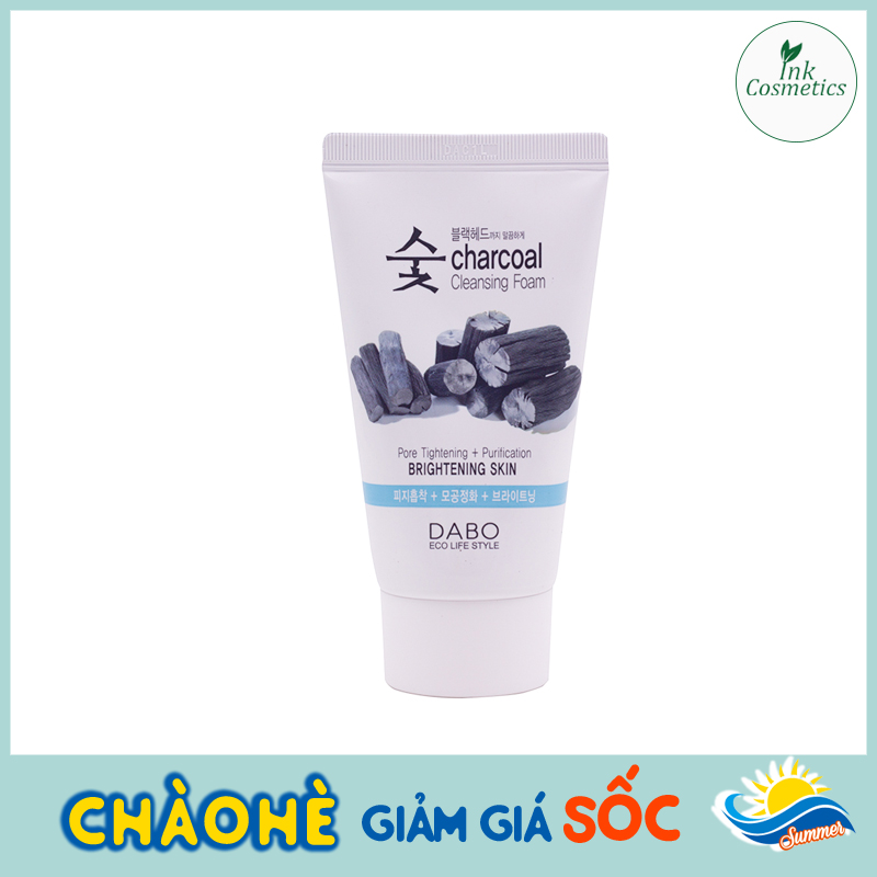 Sữa Rửa Mặt Dabo Charcoal Cleansing Foam - Than Hoạt Tính