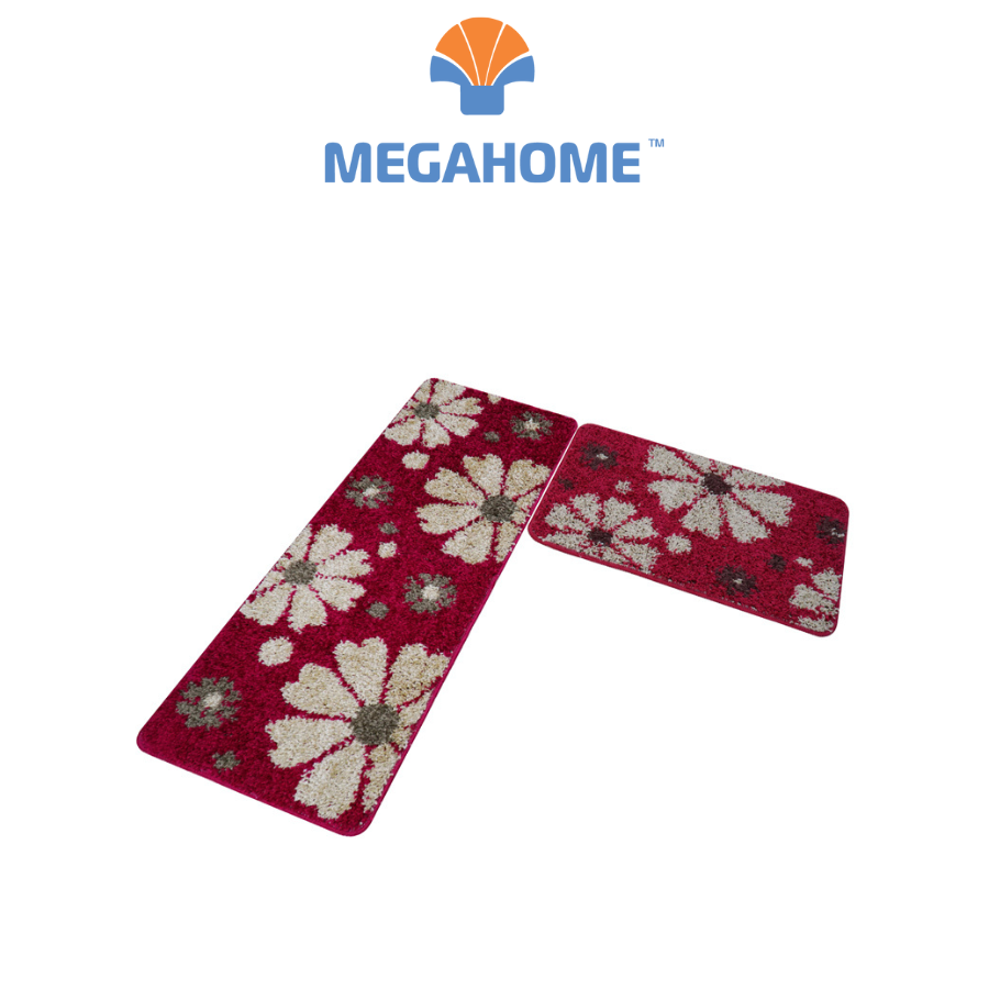 Bộ thàm Megahome nhà bếp 05 màu sắc sang trọng,bền đẹp ,gồm 2 thảm lớn và thảm nhỏ