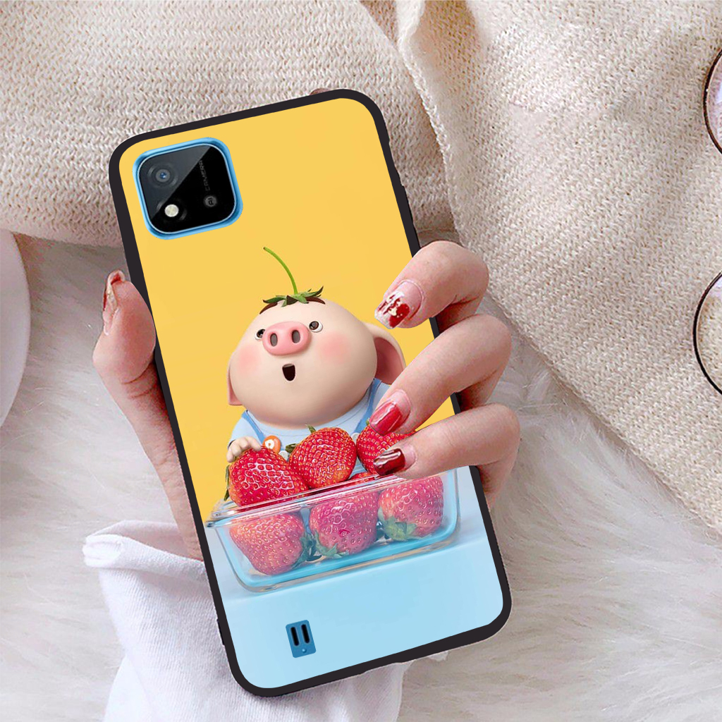 Ốp lưng Realme C11 2021 viền dẻo TPU BST Pig Cute