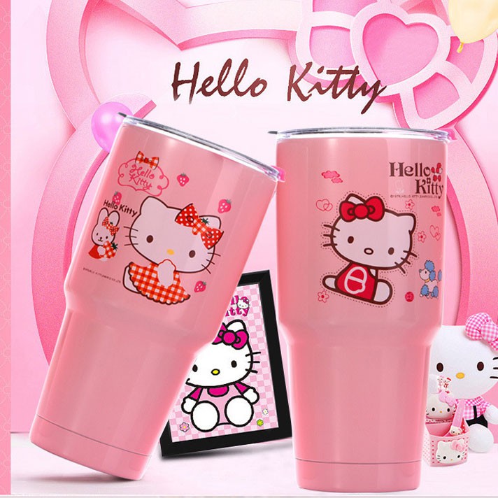 - LY GIỮ NHIỆT HÌNH MÈO KITTY DOREMON GẤU  ... DUNG TÍCH 900ML VỚI CHẤT LIỆU INOX 304 KHÔNG GỈ TẶNG KÈM TÚI TREO CAO CẤP + BỘ ỐNG HÚT CỌ RỬA + NẮP CHỐNG TRÀN TIỆN LỢI