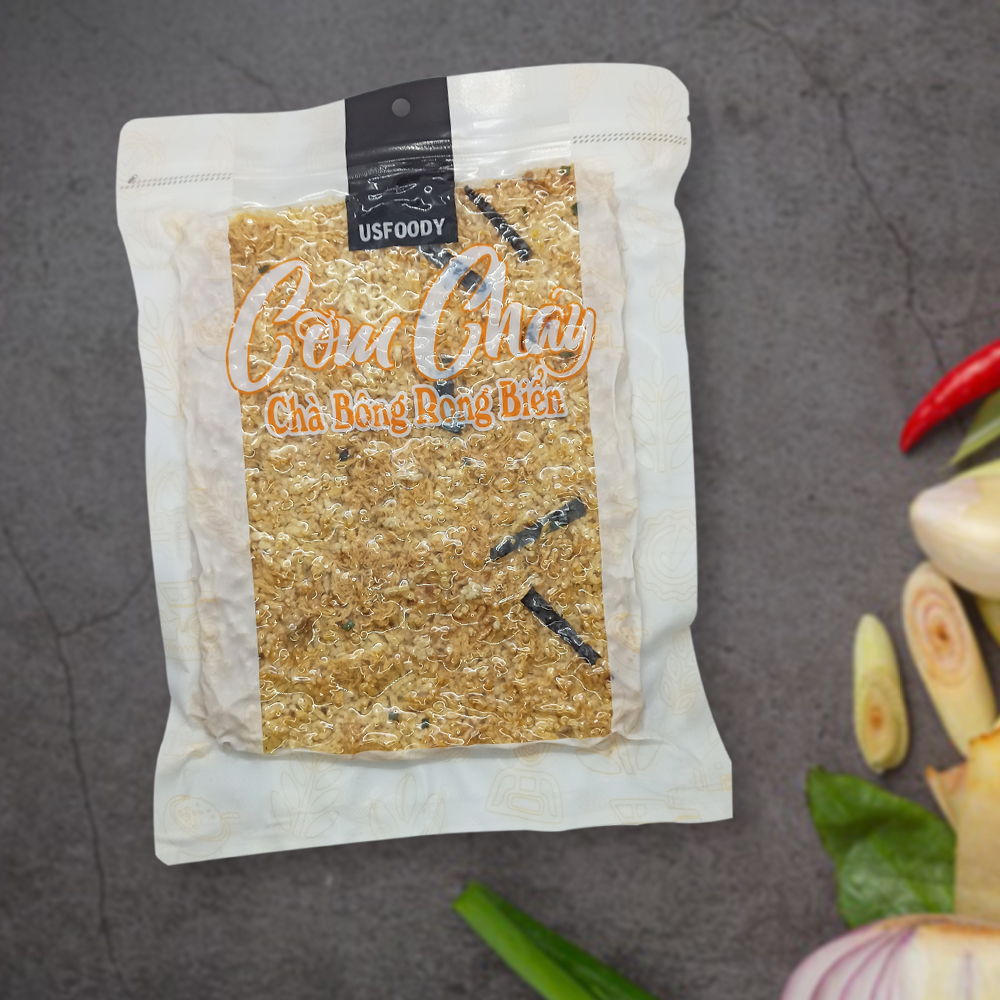 Cơm cháy chà bông rong biển us food 200g