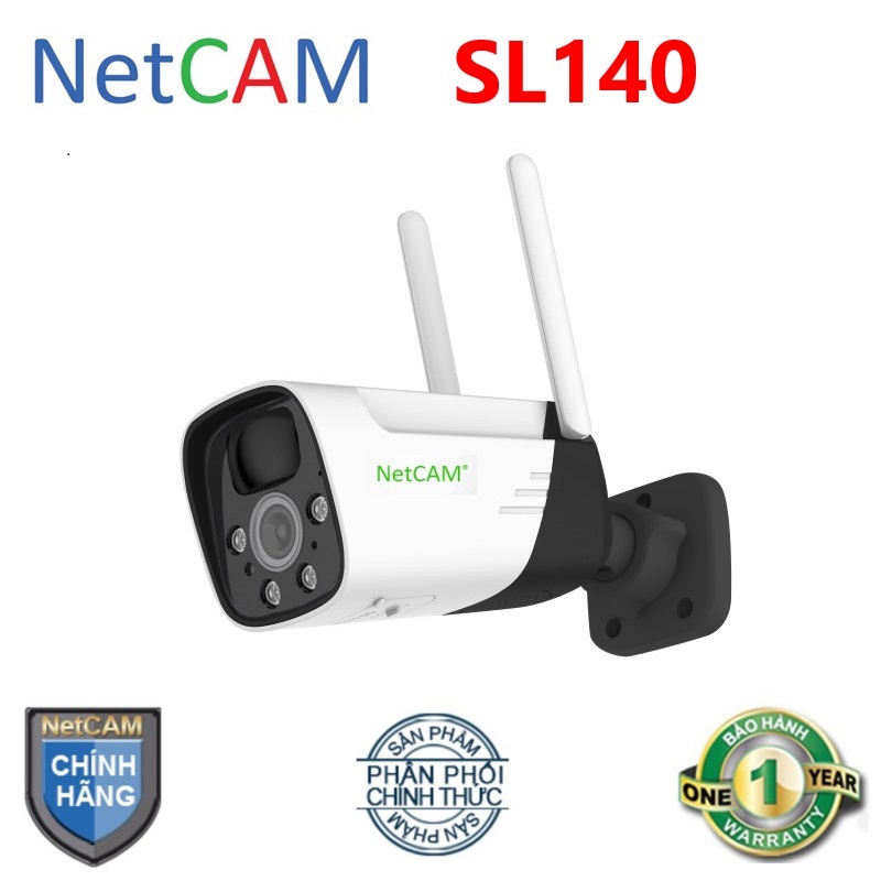 Camera năng lượng mặt trời netcam sl140 | 3mp | góc quan sát 160º | chống nước ip66 - hãng phân phối chính thức