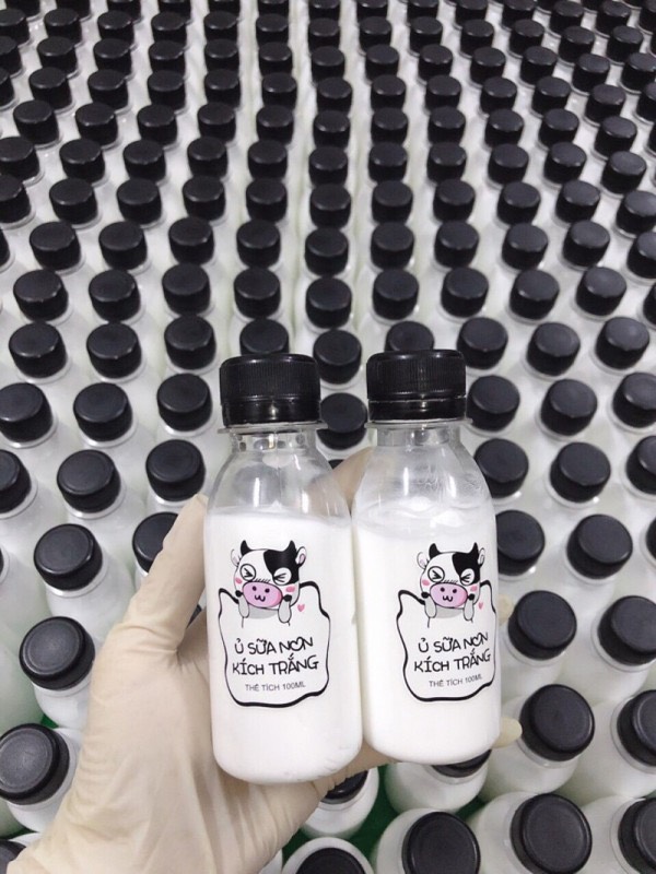 Ủ sữa non dưỡng trắng con bò loại 100ml , sữa dưỡng trắng, tắm trắng