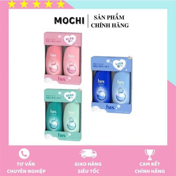 Bộ dầu gội xả hs nhật bản giúp loại bỏ gàu hiệu quả .