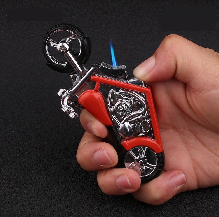 Bật Lửa Khè Hình Chiếc Xe Môtô Siêu Ngầu (Có Đèn Pin) - (Xài Gas))