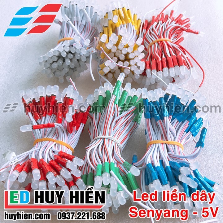 Bóng Led liền dây gói 1000Led 5V các màu Led liền dây 5V dây đồng  chất lượng