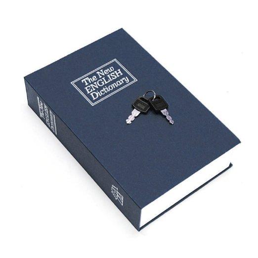 Két sắt mini giả sách, tiết kiệm - Khóa chìa an toàn hơn