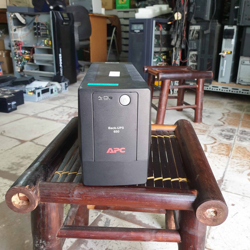 Ups apc back-ups 650va; bộ lưu điện apc 650va cũ không ắc quy main mạch zin nguyên bản