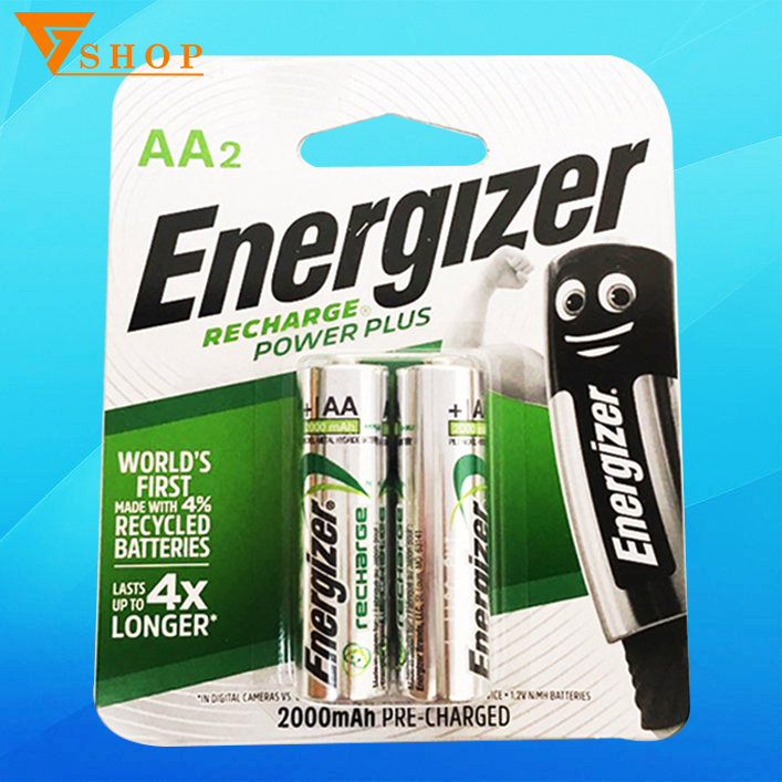Vỉ pin sạc aa energizer 2000mah 1 vỉ 2 viên