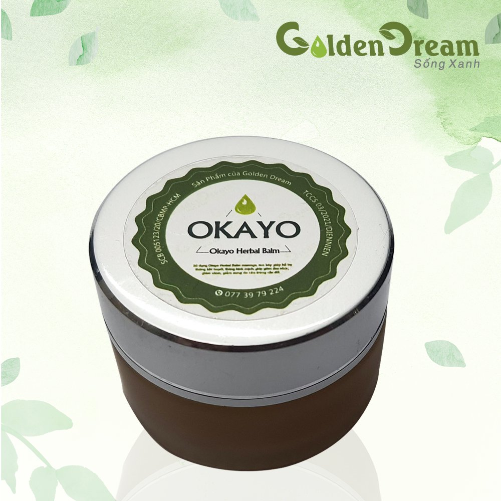 Cao xoa bóp ngoài da Okayo, cao xoa nhức đầu - sổ mũi - côn trùng đốt hoàn toàn thiên nhiên, trị viêm ngứa da, nổi mẫn da, đã thông mạch máu,vết bầm, đau lưng, mỏi gối, bong trật gân
