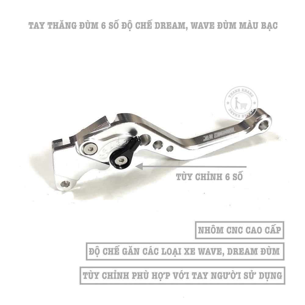 [HCM]Tay thắng đùm 6 số độ chế Dream Wave màu bạc Thanh Khang 006001791