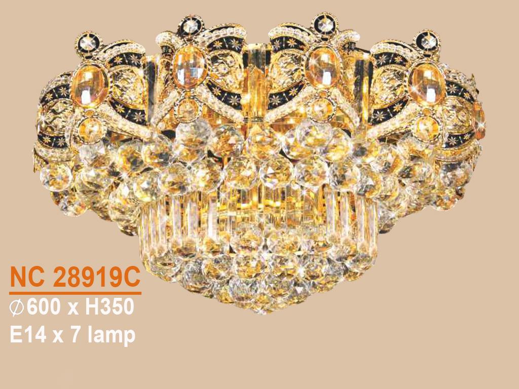 Đèn mâm ốp trần - pha lê trang trí vkt-nc-28919c
