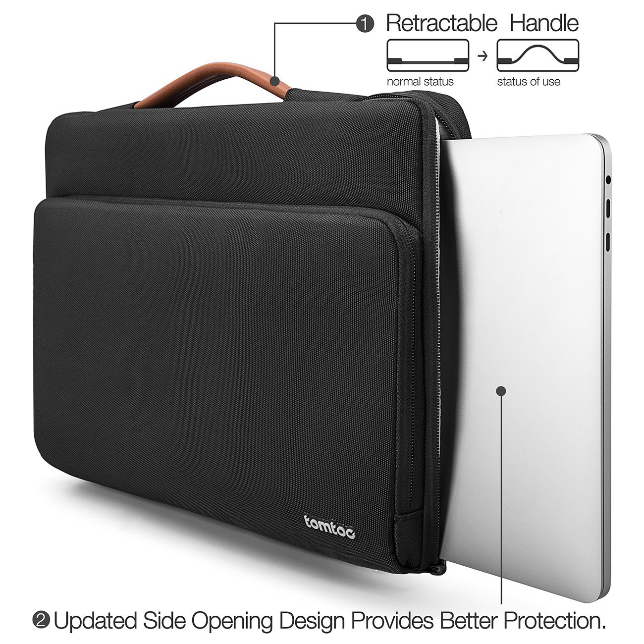 Túi xách chống sốc macbook 13 inch tomtoc usa briefcase a14