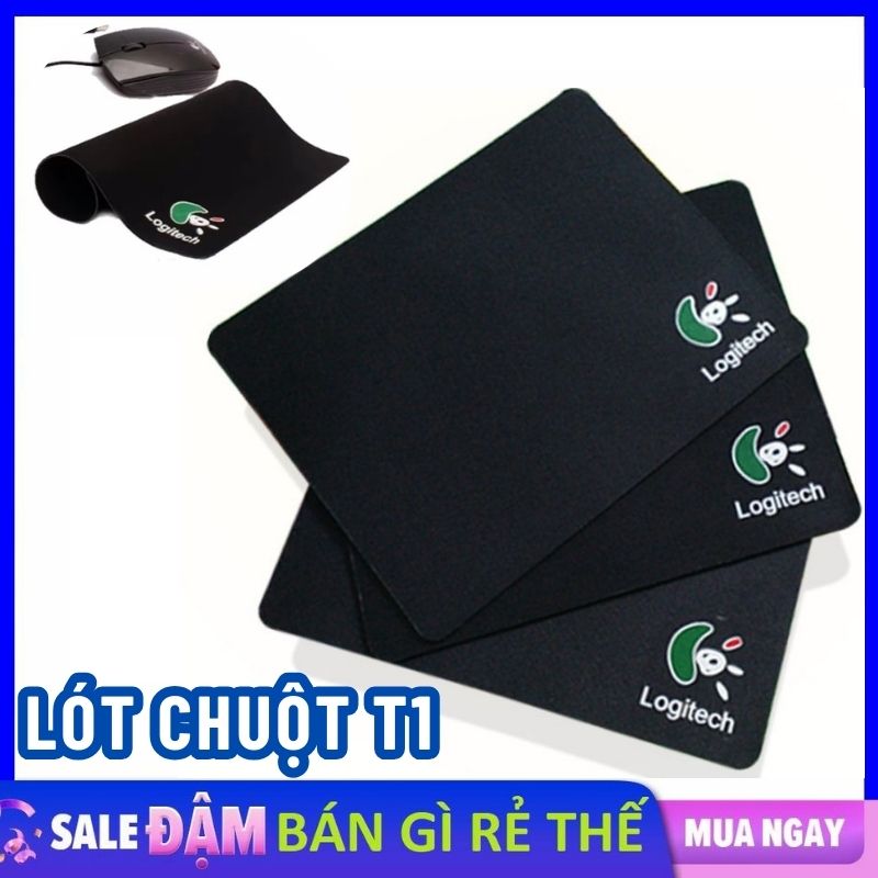 Bàn di chuột 20 x 24cm - lót chuột t1 mềm nhẹ, dễ dàng cuộn mang đi - lót chuột máy tính siêu rẻ