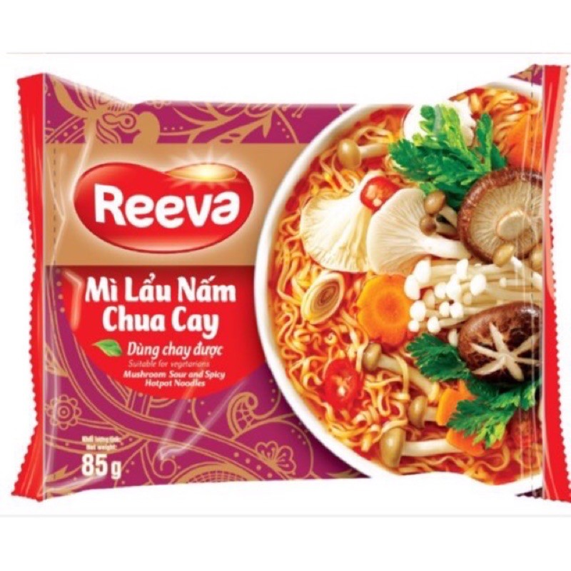 Mì lẩu nấm chua cay reeva