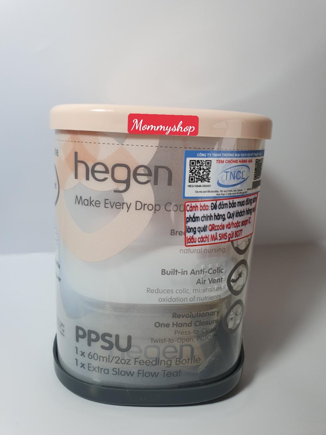 Bình sữa Hegen 60ml -150ml - 240ml - 330ml Hàng chính hãng hỗ trợ đổi size