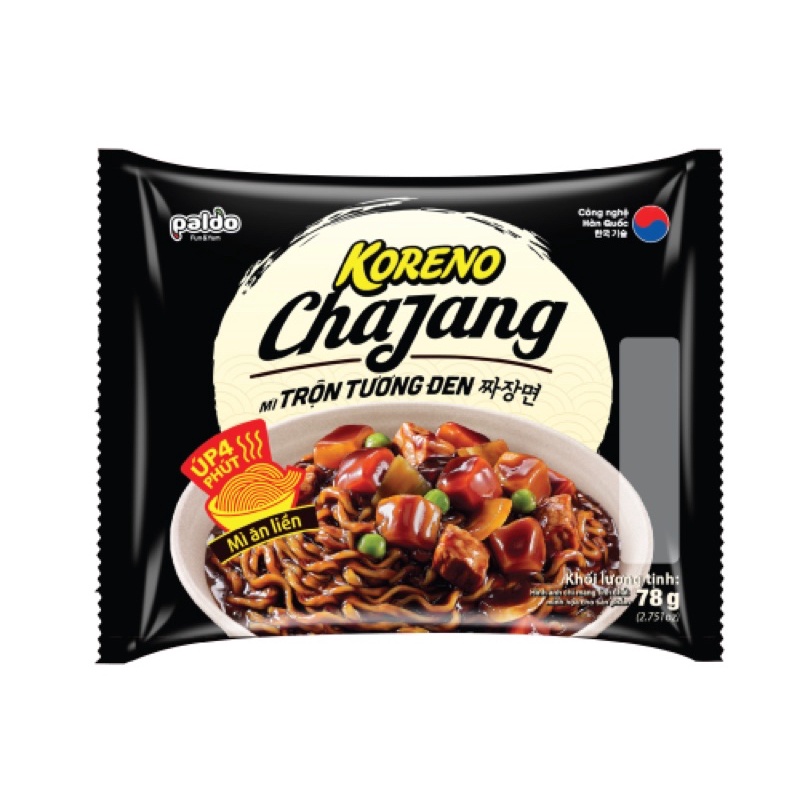Thùng 20 gói mì trộn tương đen koreno