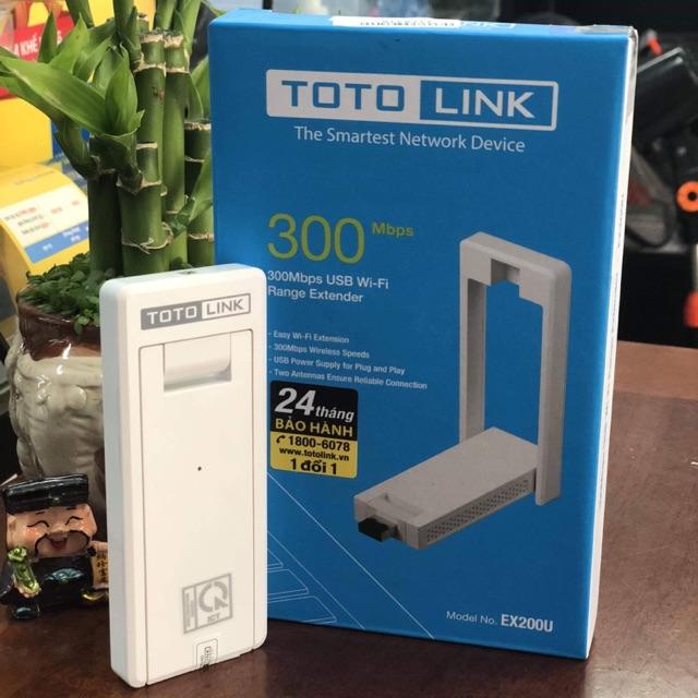 Thiết Bị Kích sóng Wifi Repeater ToToLink EX200U (Trắng)