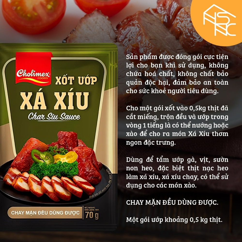 Xốt ướp xá xíu Cholimex gói 70g