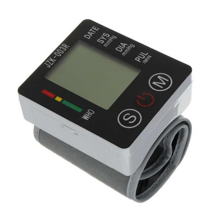Máy đo huyết áp cổ tay theo dõi sức khỏe jzk 003r. tặng kèm 5 lì xi siêu anh hùng