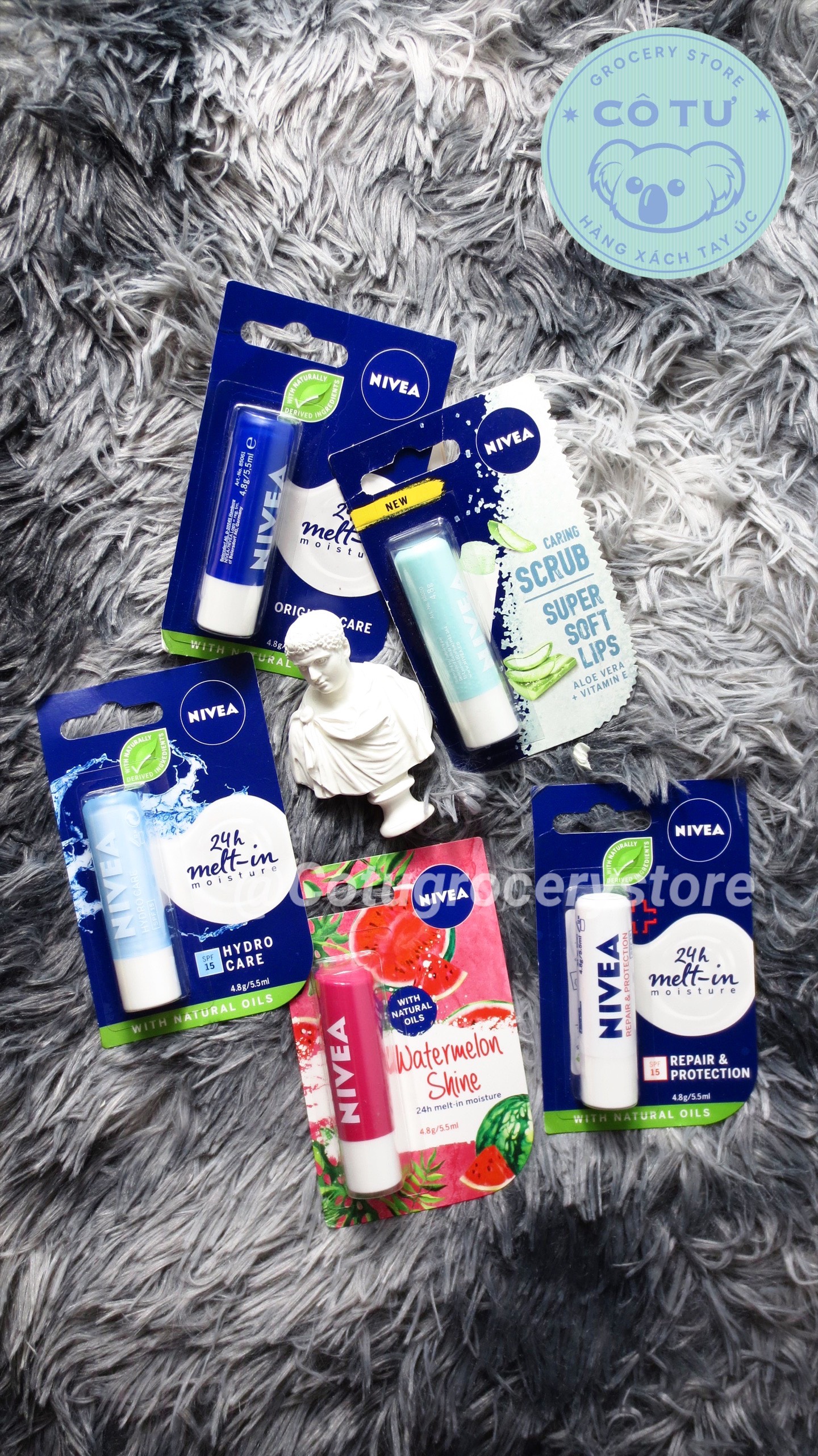 Son dưỡng nivea nhiều loại 4,8g