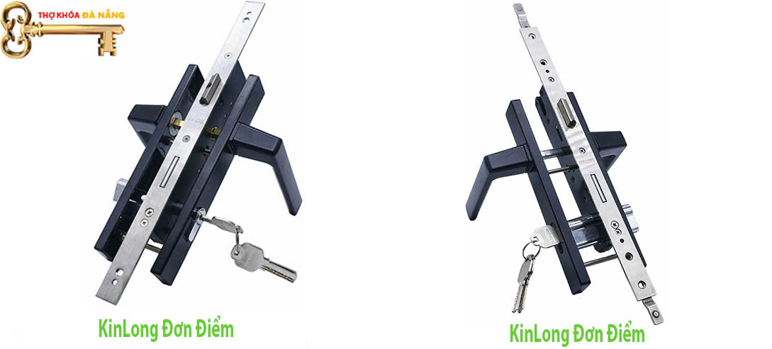 Bộ khóa đa điểm cửa nhôm Kinlong chính hãng - cửa đi xingfa