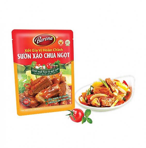 Xốt Gia Vị Hoàn Chỉnh Sườn Xào Chua Ngọt - 80G