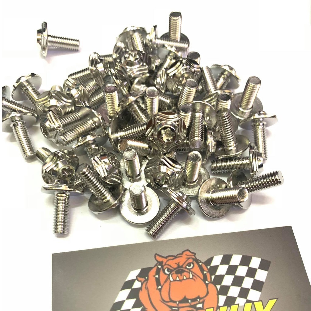 Ốc salaya inox 304 6li15 dù to bắt ốp bô, dàn áo, dè sau...