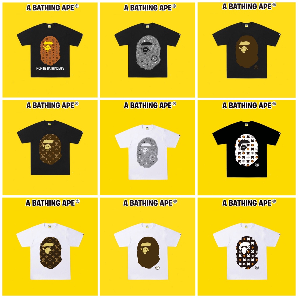 Áo thun bape hàng cao cấp cotton 100%
