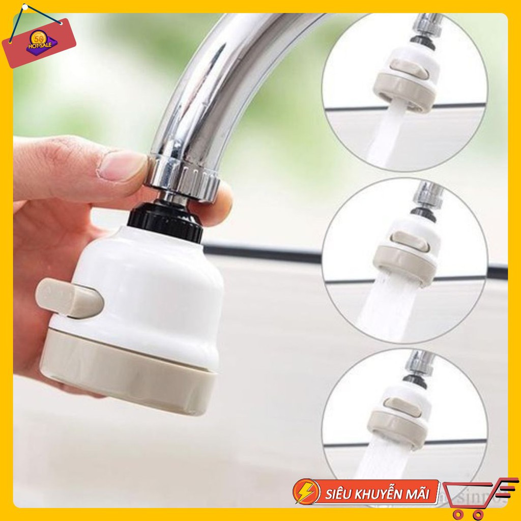 Vòi rửa chén tăng áp 3 chế độ - đầu vòi tăng áp xoay 360 độ sử dụng 3 chế độ nước