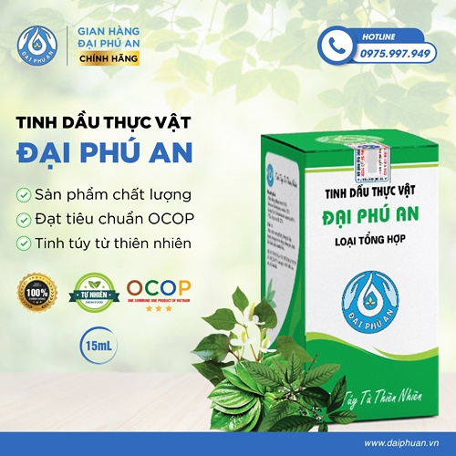 Tinh dầu thực vật Đại Phú An chai 15ml