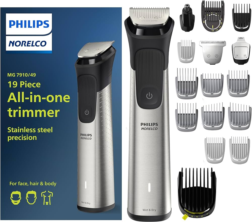 Máy tông đơ cạo râu nam đa năng philips norelco multigroom mg7750 / mg9730/40, trimming body hair, máy tăng đơ, philips shaver, máy cạo râu philips chính hãng, nhập mỹ, bh 5 năm