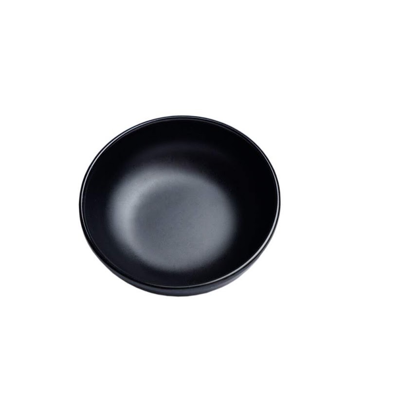 Chén Chấm Tròn 7.5 X 2.5 Cm Nhựa Melamine Màu Đen Nhám, Xám Nhám Nhà Hàng Sang Trọng - Small Bowl