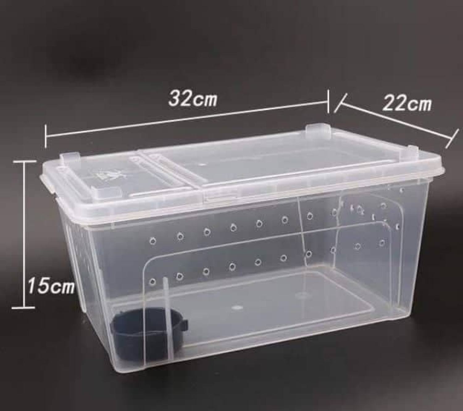 Hộp nuôi pet Nhựa trắng trong ko mùi giúp pet thoái mái sạch sẽ dễ vệ sinh
