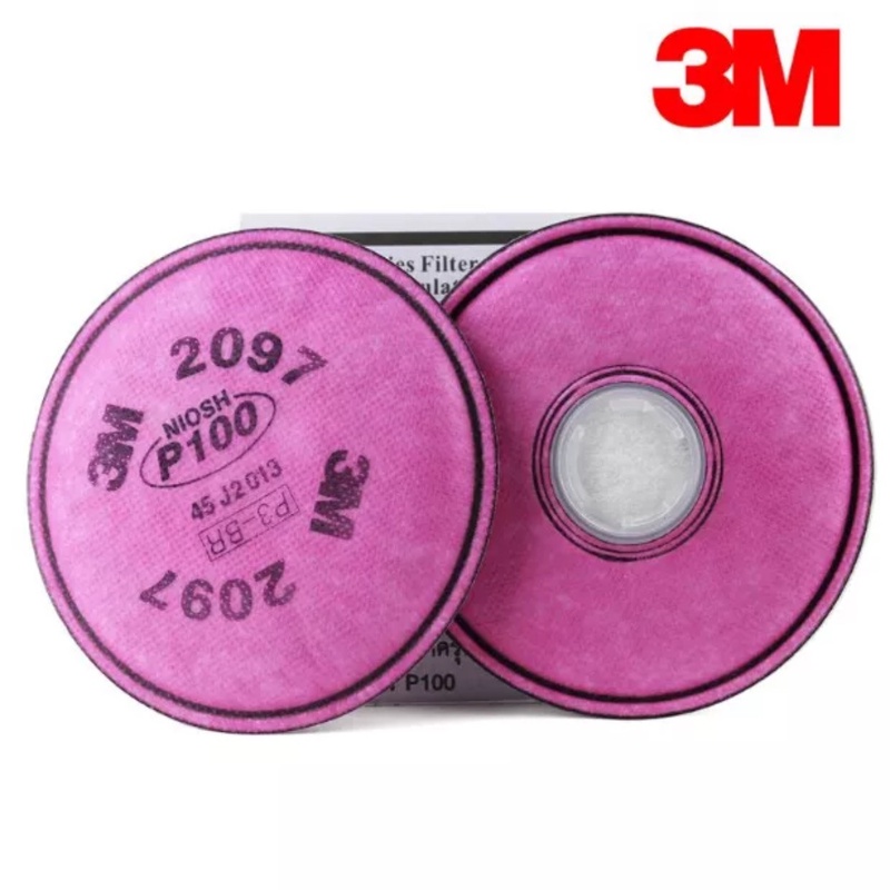 Phin lọc 3m 2097 lọc hơi khói hàn bụi siêu vi - dùng cho mặt nạ phòng độc 3m 6200, 7502, 6800