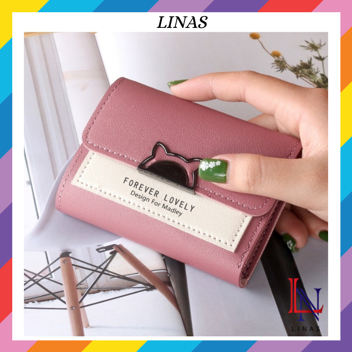 Ví nữ ngắn cầm tay xinh xắn cute bỏ túi siêu đẹp dễ thướng MT212- Lina Shop