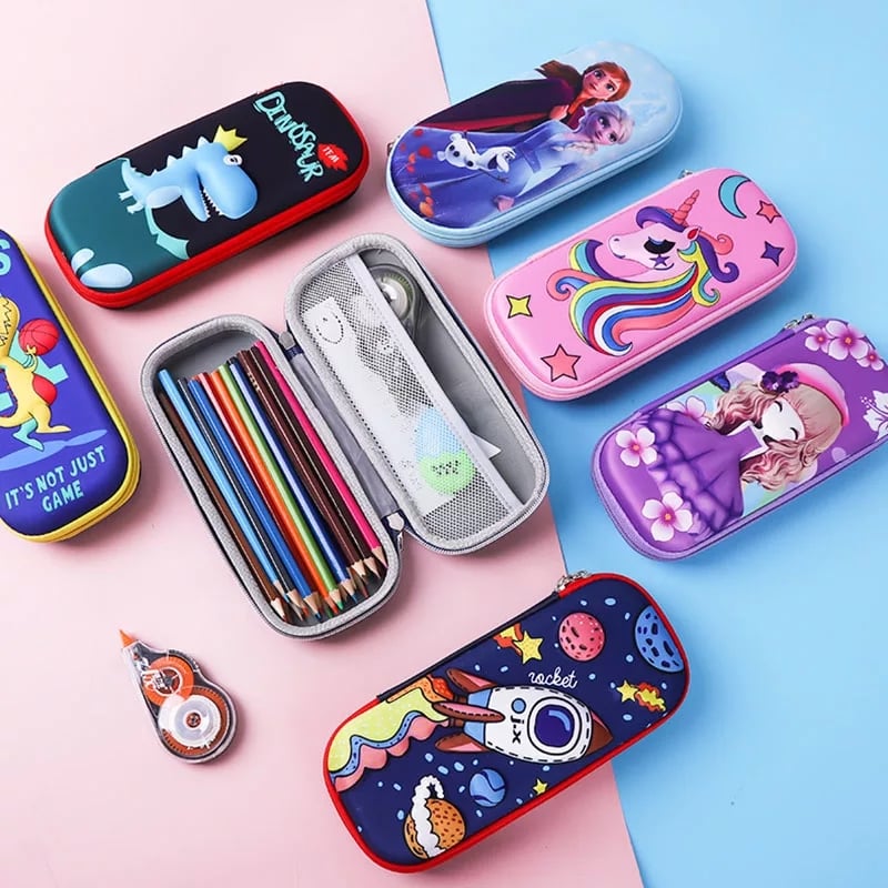Túi Đựng Bút Bóp Đựng Bút Bóp Viết Hoạt Hình Siêu Nhân Công Chúa và Hình Thú Cute Dễ Thương Cho Học Sinh Bé Trai Bé Gái