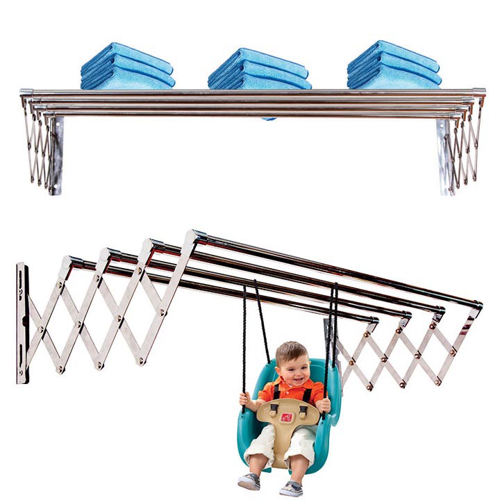 Giàn Phơi Quần Áo Thông Minh Cao Cấp, Giá Phơi Đồ Inox Co Giãn 86 Cm Cao Cấp, Công Nghệ NHẬT BẢN, Giàn Phơi Đồ Đa Năng Gấp Gọn, Bền, Đẹp, Tiết Kiệm Diện Tích, Giá Treo Quần Áo Hiện Đại, Móc Treo Quần Áo Thông Minh, Giàn Phơi Không Rỉ, Bảo Hành 5