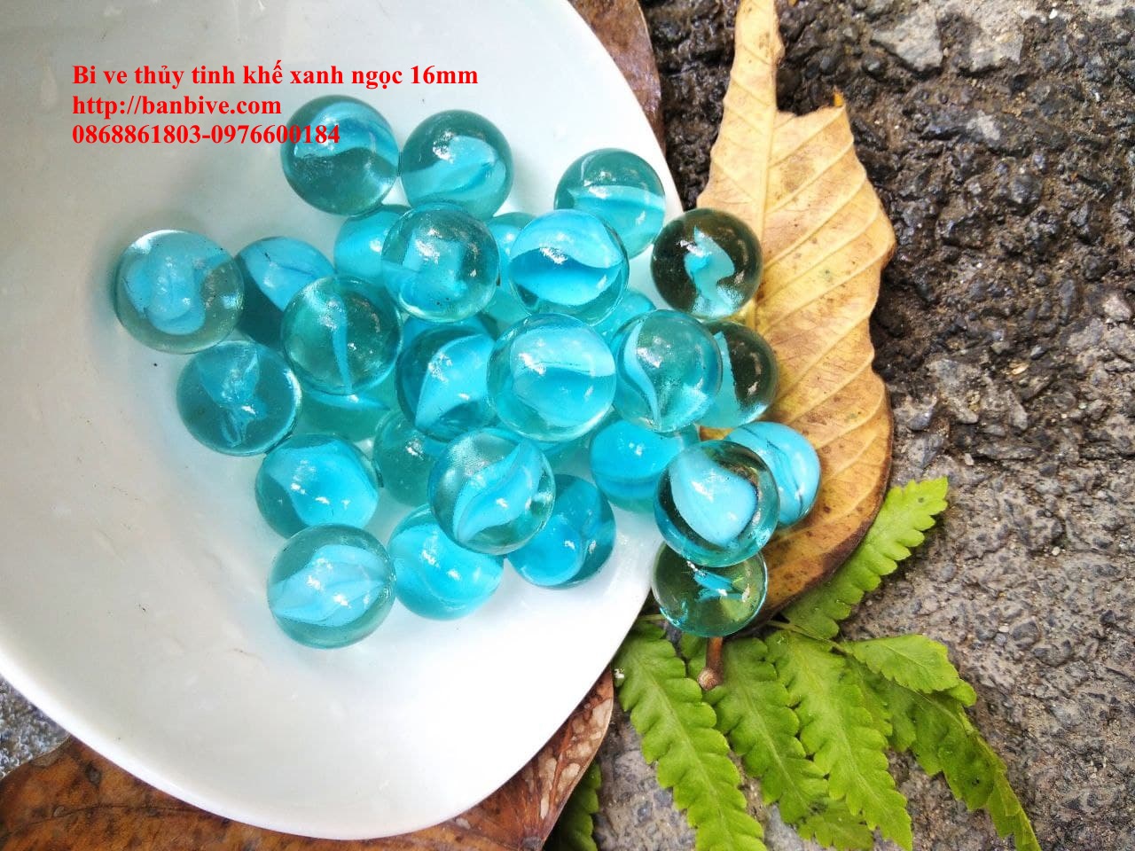 Bi ve - bộ viên bi khế xanh ngọc đường kính 1.6 cm bộ 10 viên