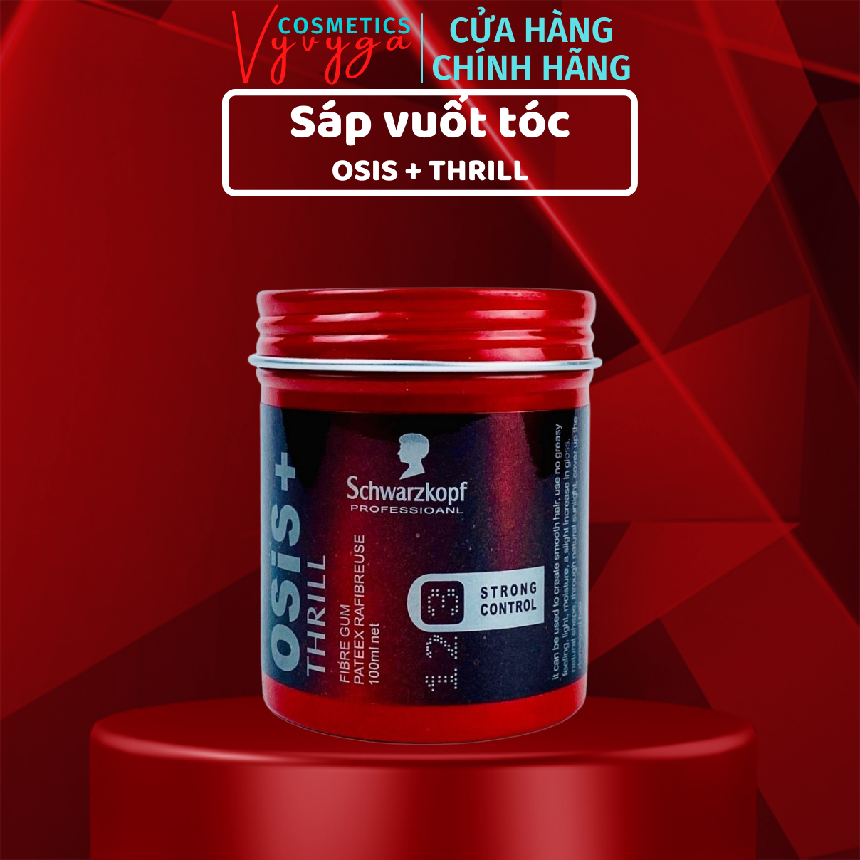 Sáp vuốt tóc nam OSIS+ cấp độ 3 - gel giúp tạo kiểu dễ dàng giữ nếp tóc dành cho nam và nữ SA03