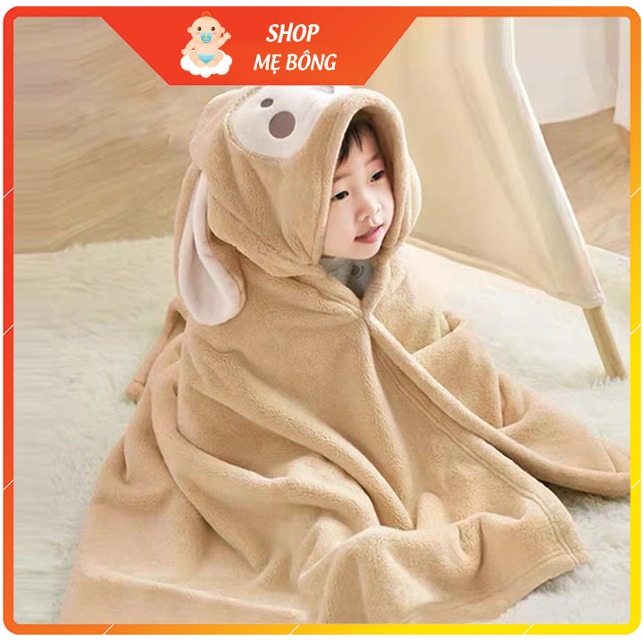 Khăn choàng tắm cho bé sơ sinh - Áo choàng tắm cho bé sơ sinh cao cấp mềm mại êm và mịn (khăn tắm cho bé sơ sinh)