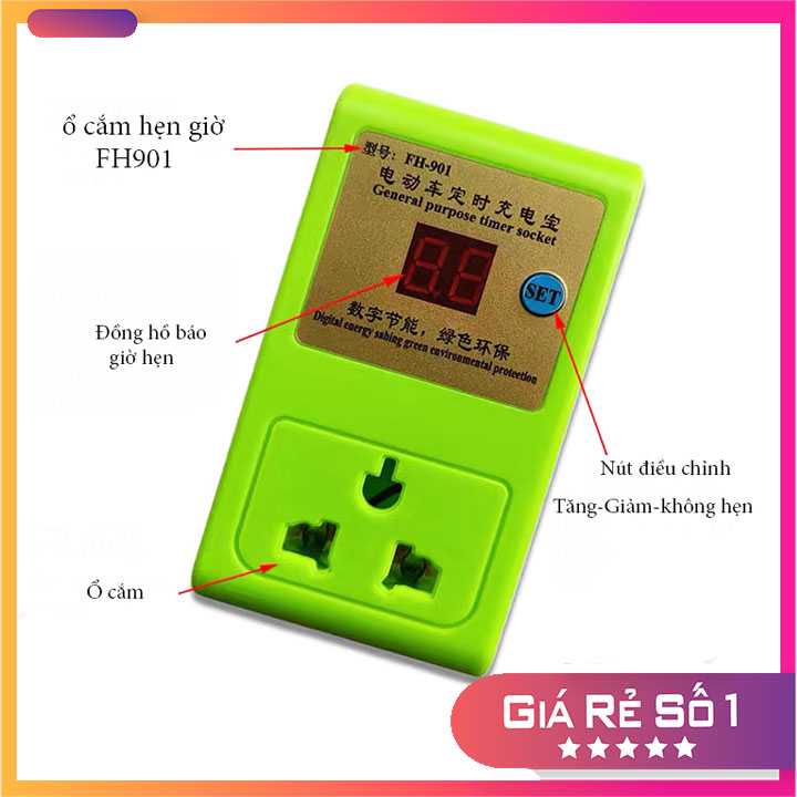 Ổ cắm hẹn giờ từ 1 -24 tiếng,Ổ cắm điện thông minh,Ổ điện hẹn giờ tự ngắt nguồn sạc điện thoại,hầm đồ ăn khi bạn vắng nhà