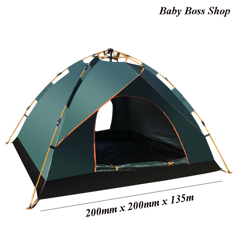 Lều cắm trại dã ngoại du lịch tự bung cao cấp 4 đến 6 người sử dụng 2mx2m1x1m35