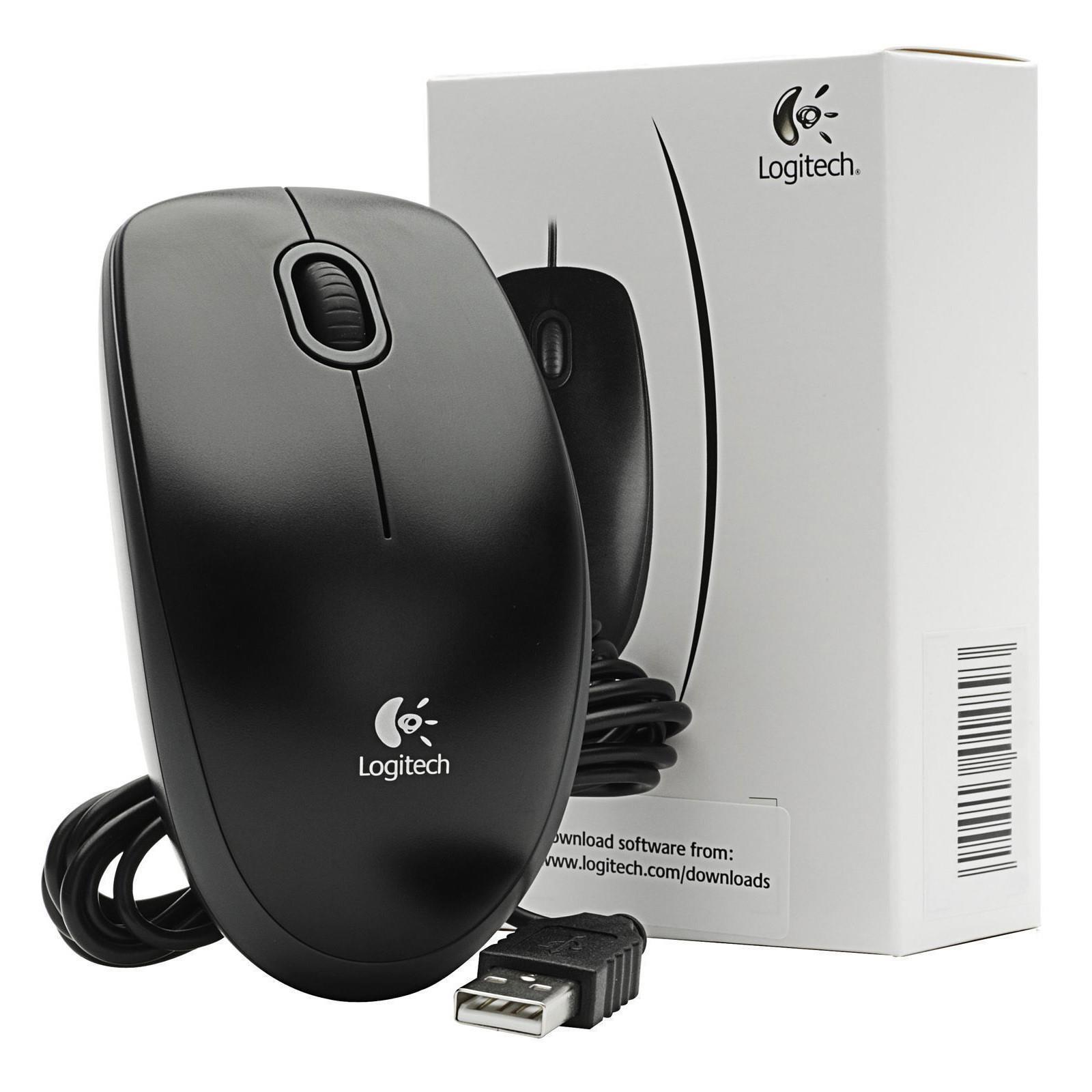 Chuột có dây logitech b100 - hàng chính hãng
