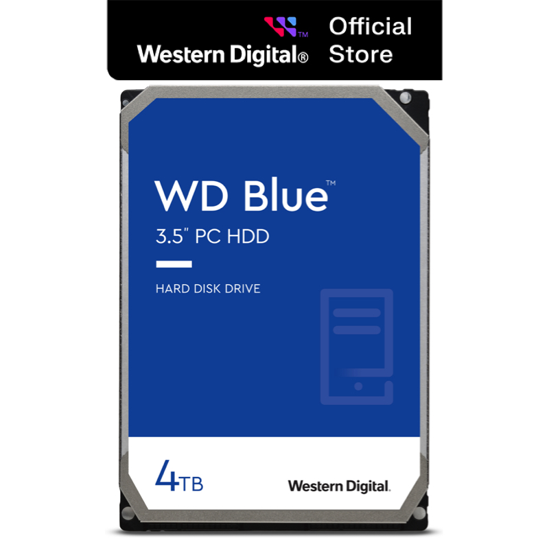 Ổ cứng hdd western digital wd blue 4tb/64mb/5400rpm/3.5" - wd40ezaz/wd40ezrz